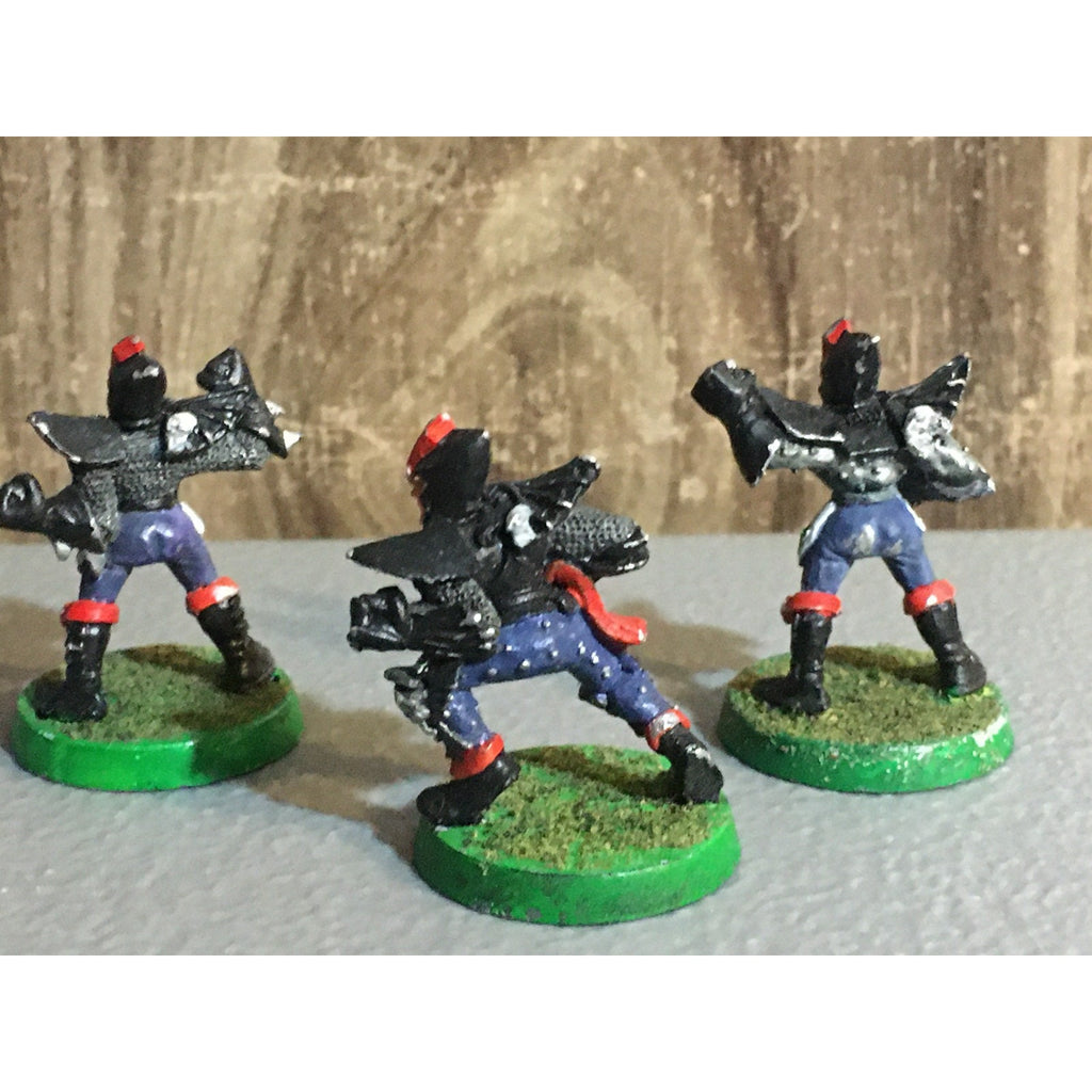 A30118 WARHAMMER BLOOD BOWL METAL DARK ELVES TEAM LINEMEN 3 PK PAINT BASE OOP GW