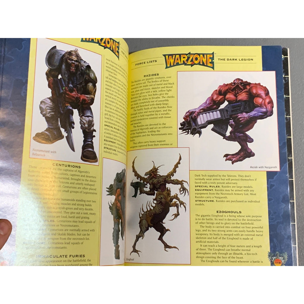 A31654 WARZONE MUTANT CH HHG ARMY BOOK PLAYED FAST AND FURIOUS MINIATURES BATTLE