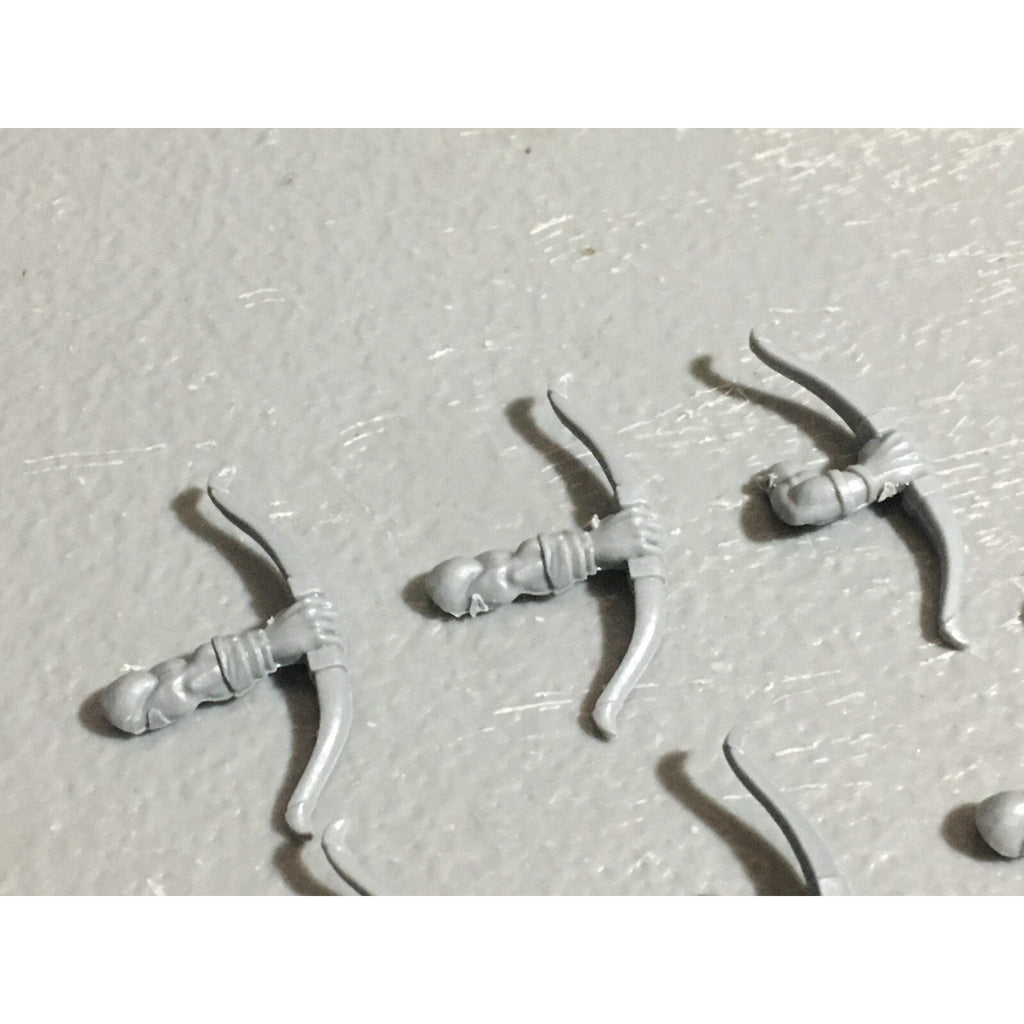 A22633 WARHAMMER FANTASY ORCS & GOBLINS BITS LOT GOBLIN ARCHER BOWS GW OLD WORLD
