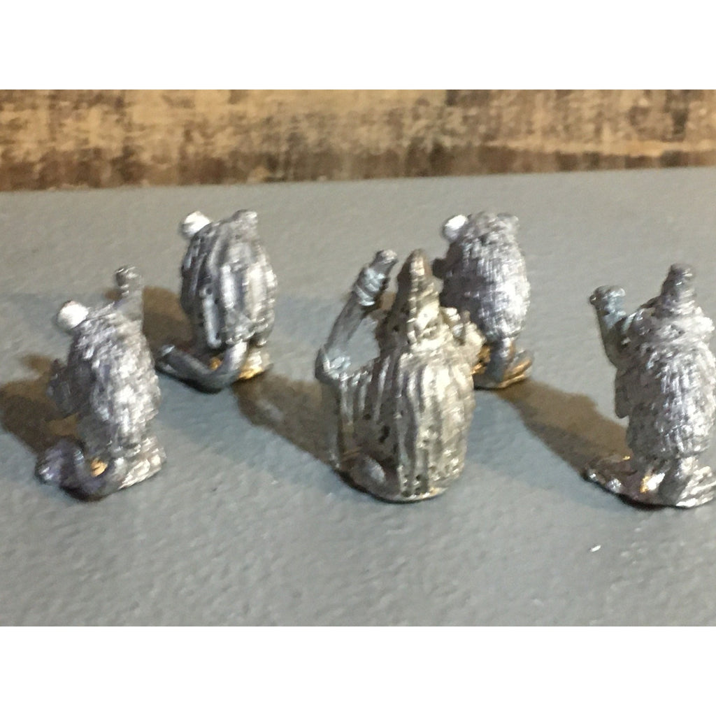 A32864 UNKNOWN METAL MINIATURES RATMEN 5 PK WARRIOR MAGE TABLETOP RPG