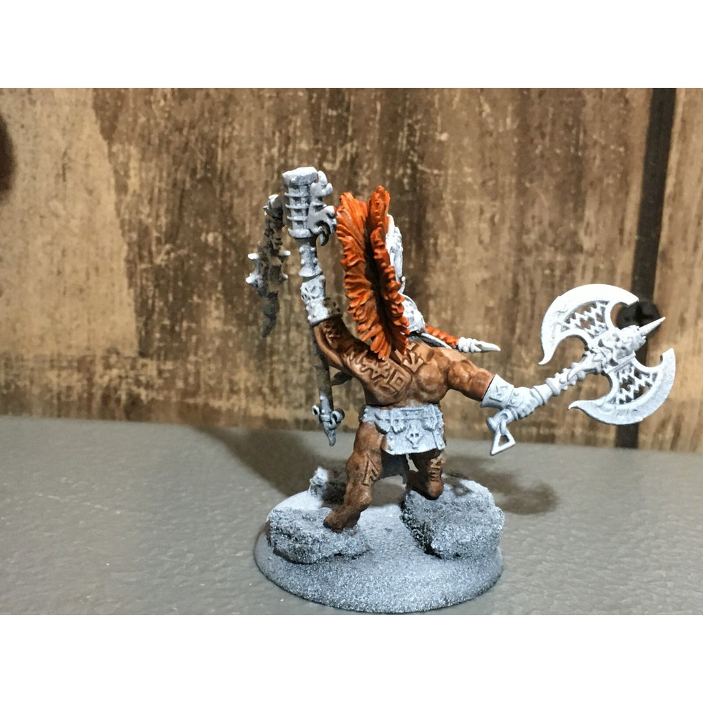A20168 WARHAMMER FANTASY AOS FYRESLAYERS BATTLESMITH PRIMED CUSTOM NO BANNER