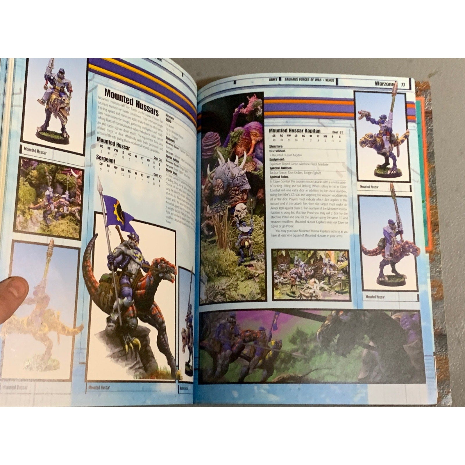 A31652 WARZONE MUTANT CHRON HHG ARMY BOOK PLAYED VENUS BAUHAUS FORCES OF WAR
