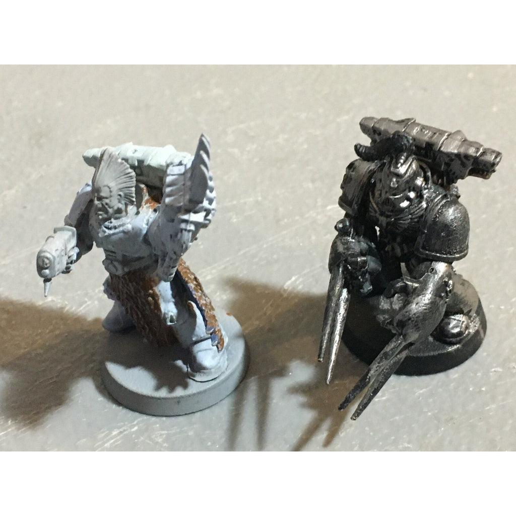 A23002 WARHAMMER 40K SPACE MARINES WOLVES CUSTOM LORD 2 PK GAMES WORKSHOP GW
