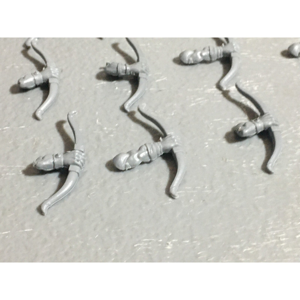 A22633 WARHAMMER FANTASY ORCS & GOBLINS BITS LOT GOBLIN ARCHER BOWS GW OLD WORLD
