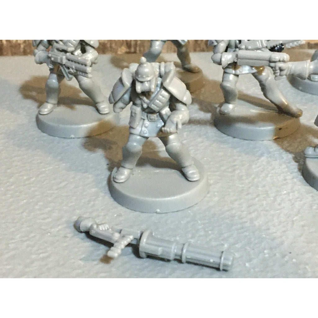 A30062 UNKNOWN TABLE TOP SCI-FI POWER ARMOR SOLDIERS 10 PK WAR GAMES