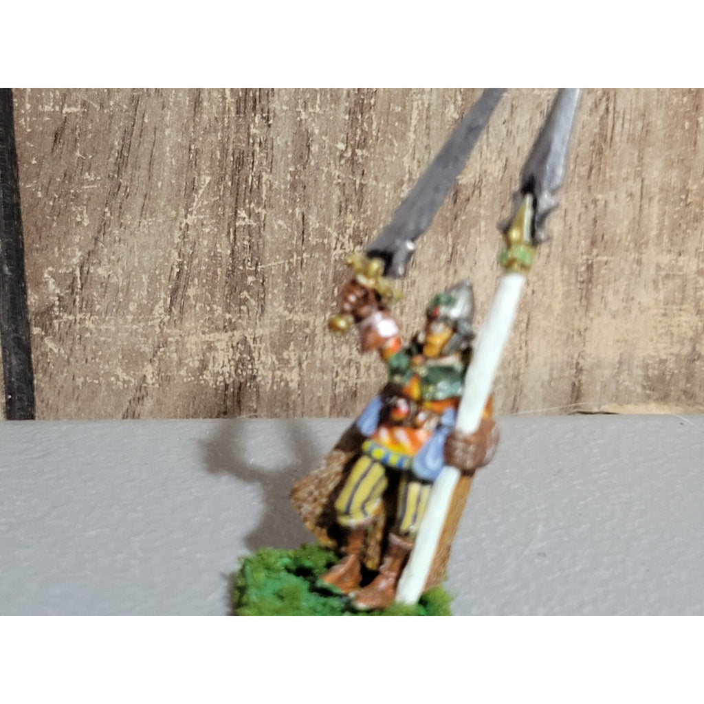 A18765 WARHAMMER FANTASY MARAUDER METAL WOOD ELVES WARRIOR CHAMPION SWORD SPEAR