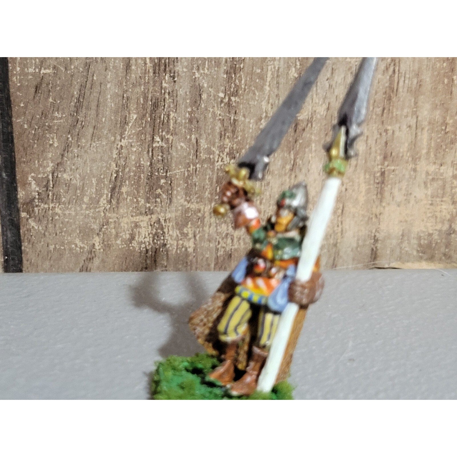 A18765 WARHAMMER FANTASY MARAUDER METAL WOOD ELVES WARRIOR CHAMPION SWORD SPEAR