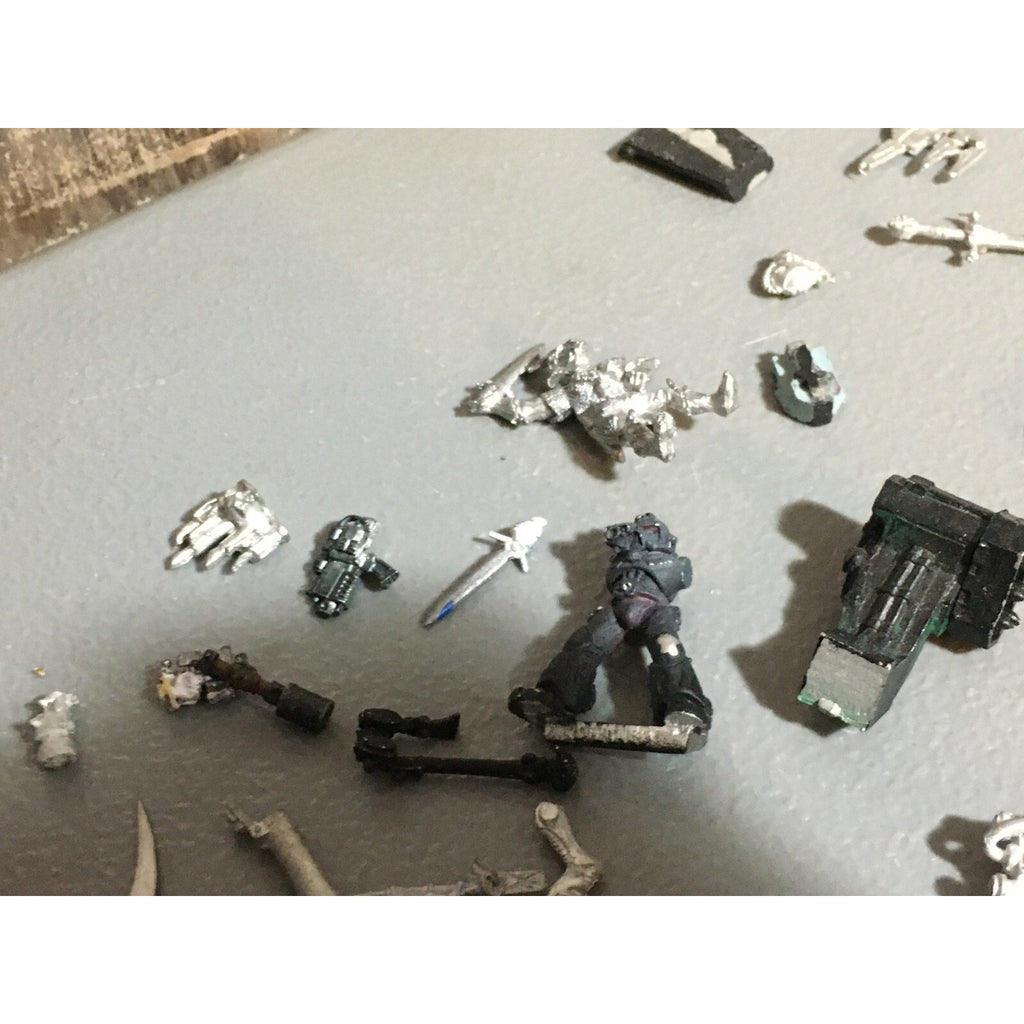A20150 WARHAMMER 40K AOS FANTASY BITS LOT ALL METAL WINGS TALONS SPACE MARINES