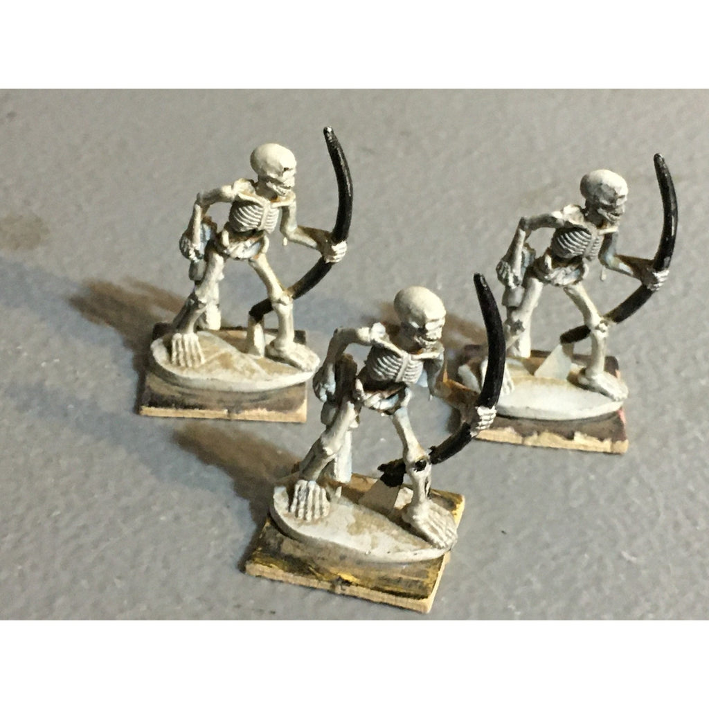 A32374 RAL PARTHA METAL MINIATURES SKELETON ARCHER 3 PK TABLETOP WAR GAMES
