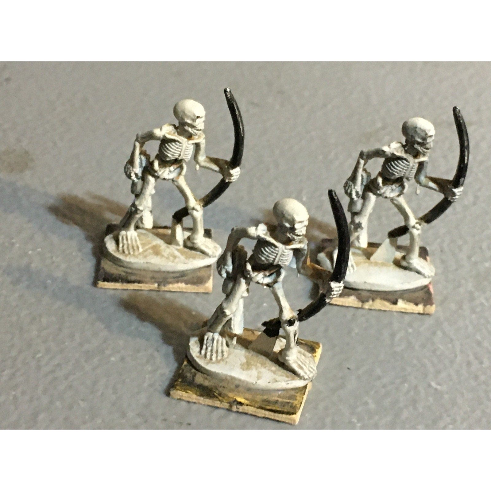 A32374 RAL PARTHA METAL MINIATURES SKELETON ARCHER 3 PK TABLETOP WAR GAMES