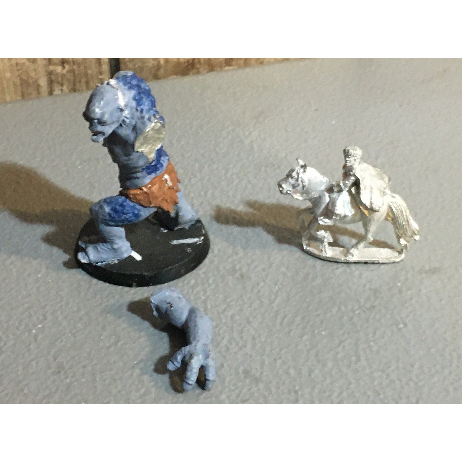 A34031 LOTR LORD OF THE RINGS GAMES WORKSHOP METAL CAVE TROLL & HOBBIT PONY INC