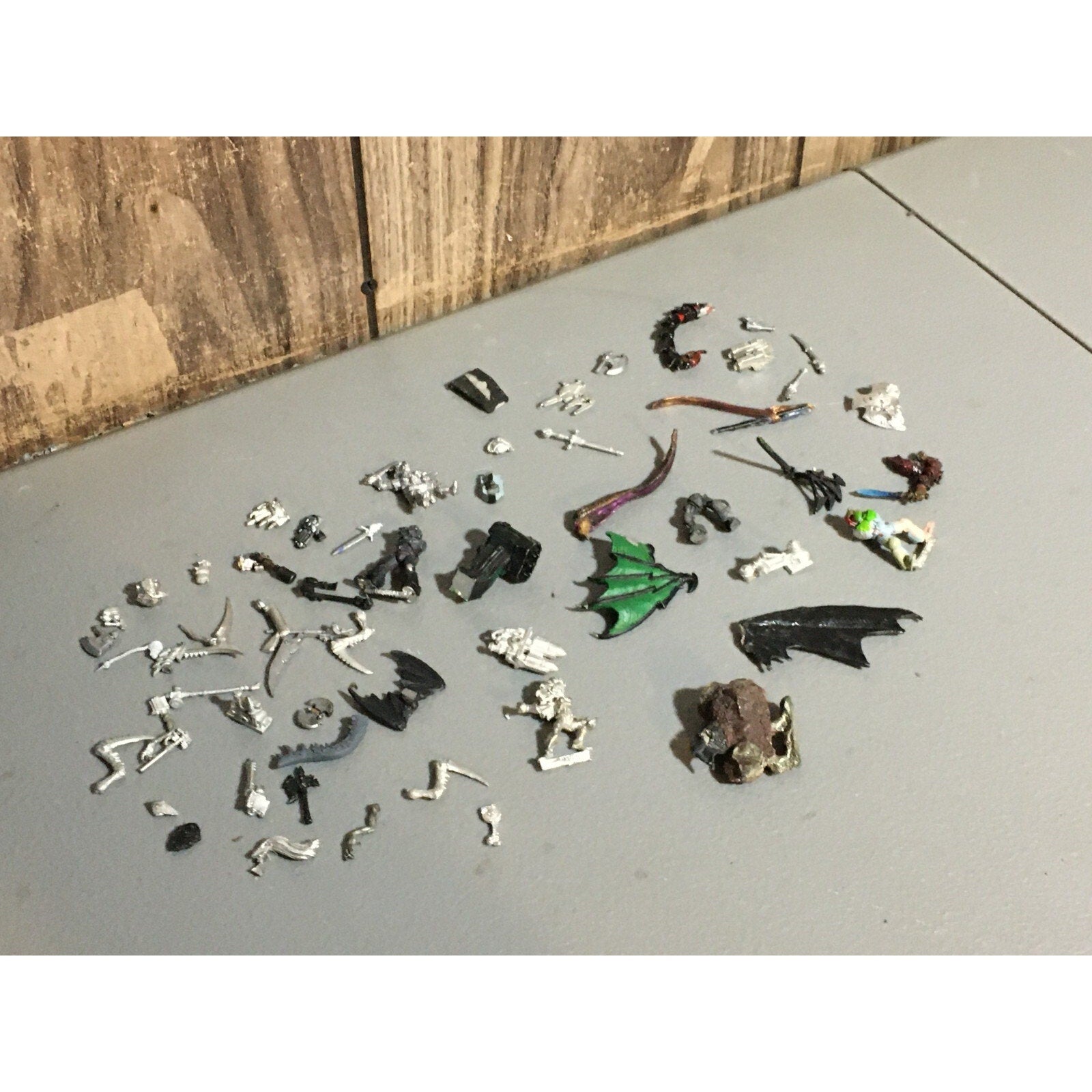 A20150 WARHAMMER 40K AOS FANTASY BITS LOT ALL METAL WINGS TALONS SPACE MARINES