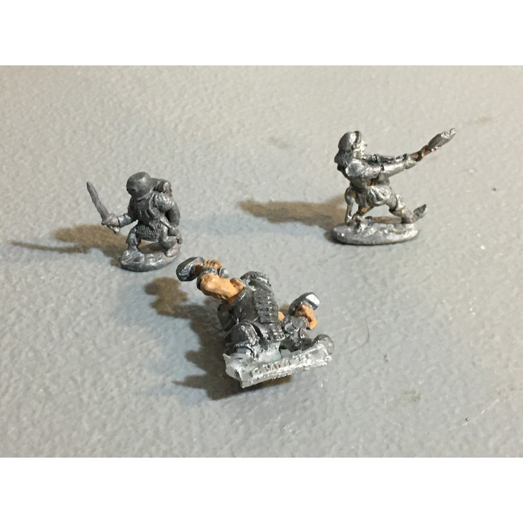 A29793 RAFM MINIATURES METAL UNNKNOWN MIXD HUMANS 3 PK SOLDIER WARRIOR SMITH