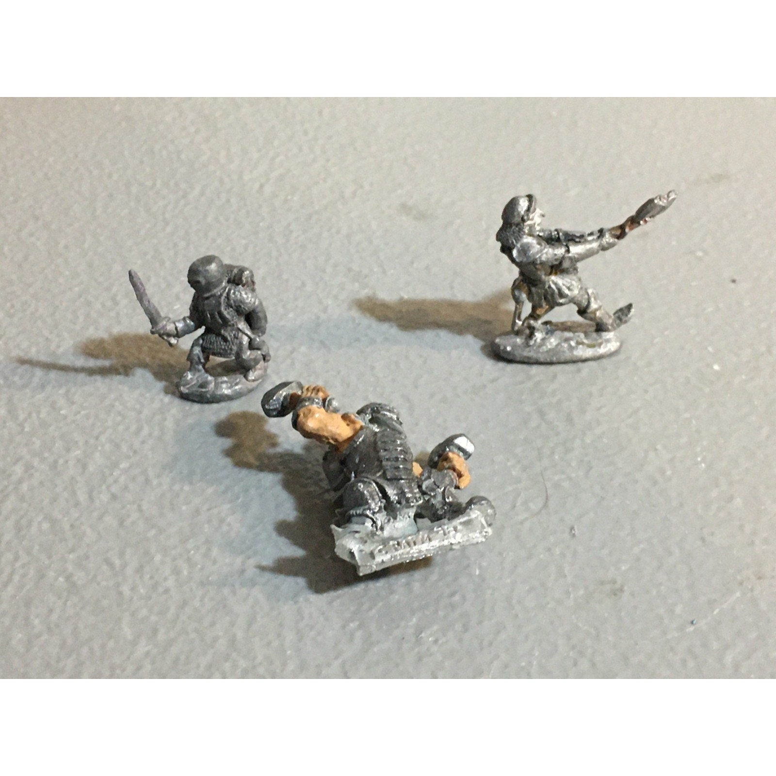 A29793 RAFM MINIATURES METAL UNNKNOWN MIXD HUMANS 3 PK SOLDIER WARRIOR SMITH