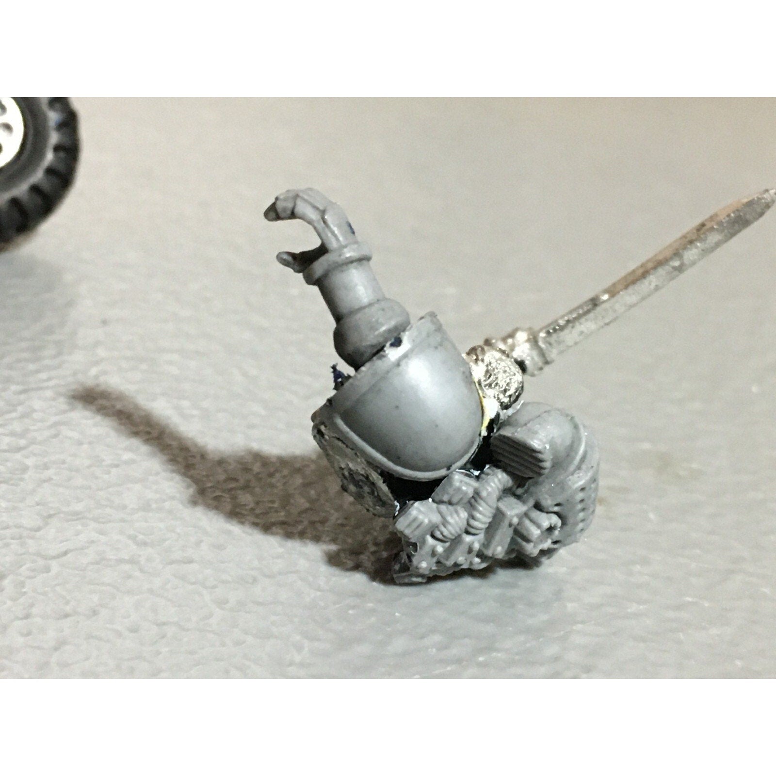 A20736 WARHAMMER 40K METAL SPACE MARINES METAL CAPTAIN ON BIKE OOP BIKER