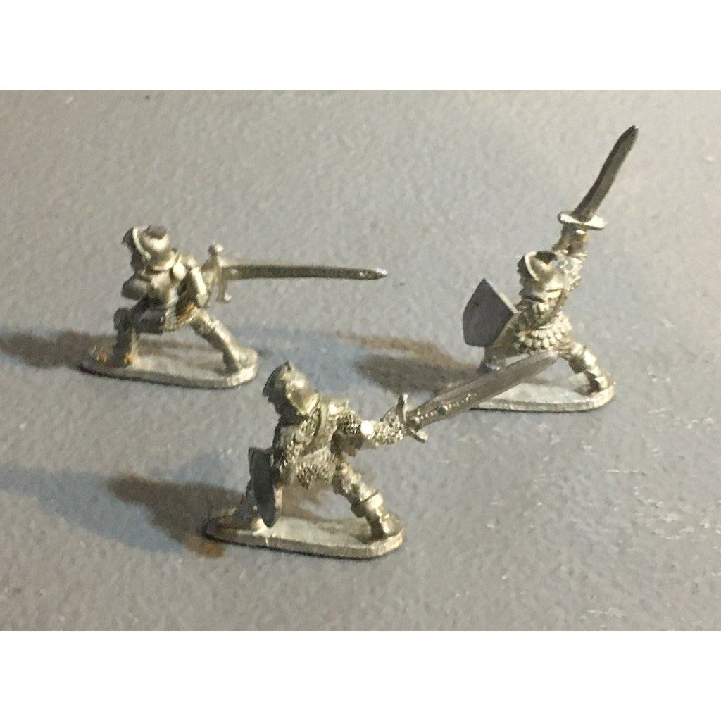 A32610 RAL PARTHA MINIATURES METAL 3 PK PALADIN KNIGHT FIGHTER D&D