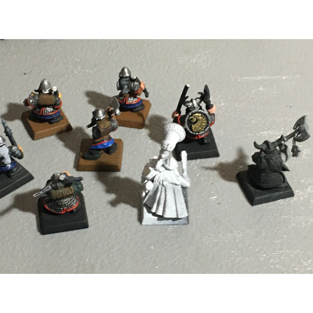 A22060 WARHAMMER FANTASY DWARFS INCOMPLETE LOT WARRIORS ENGINEER GAMES WORKSHOP