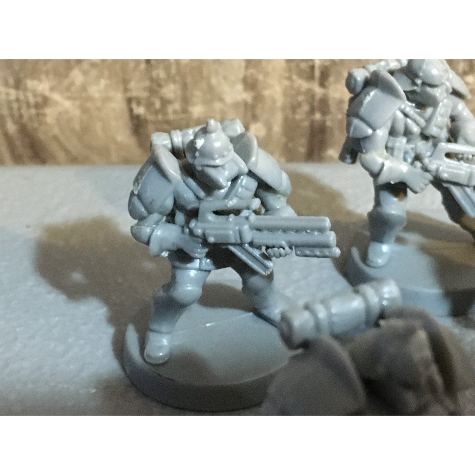 A30060 UNKNOWN TABLE TOP SCI-FI POWER ARMOR SOLDIERS 10 PK WAR GAMES