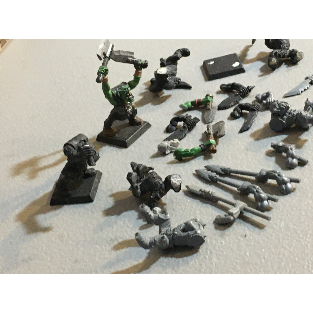 A33618 WARHAMMER FANTASY ORCS & GOBLINS INCOMPLETE BOYZ + BITS LOT GW