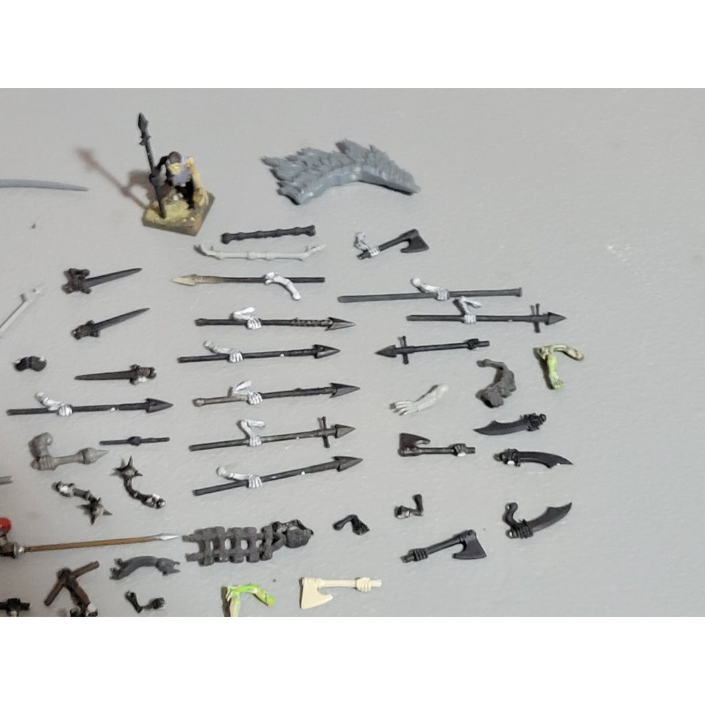 A18901 WARHAMMER FANTASY BITS LOT EMPIRE UNDEAD ARMS SPEARS SWORDS