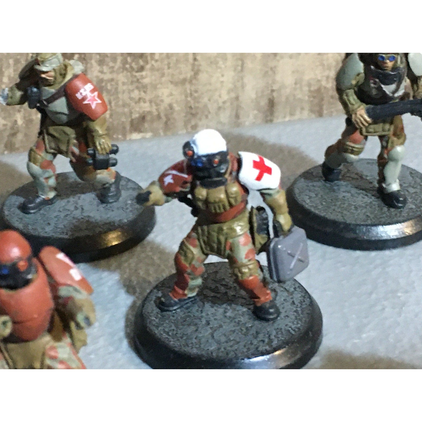 A32056 RACKHAM AT-43 RED BLOK MINIS NO CARD INCOMPLETE LOT 11 PK KOMMANDO SOLDAT