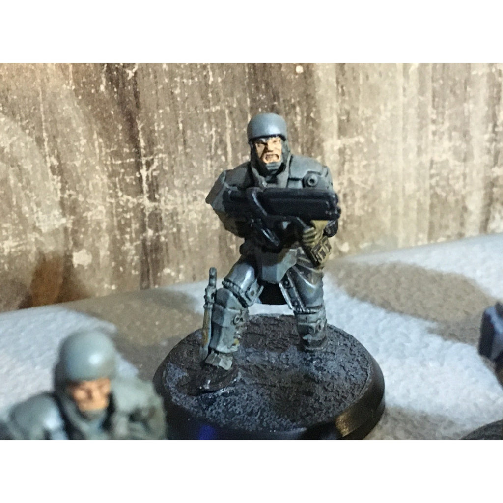 A33529 RACKHAM AT-43 UNA STEEL TROOPERS 7 PK MINIATURES W CARDS
