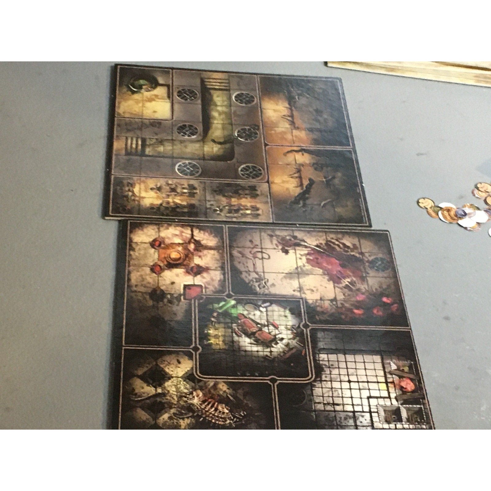 A32713 RACKHAM CONFRONTATION BIG MARKERS TOKENS TILES LOT TABLETOP