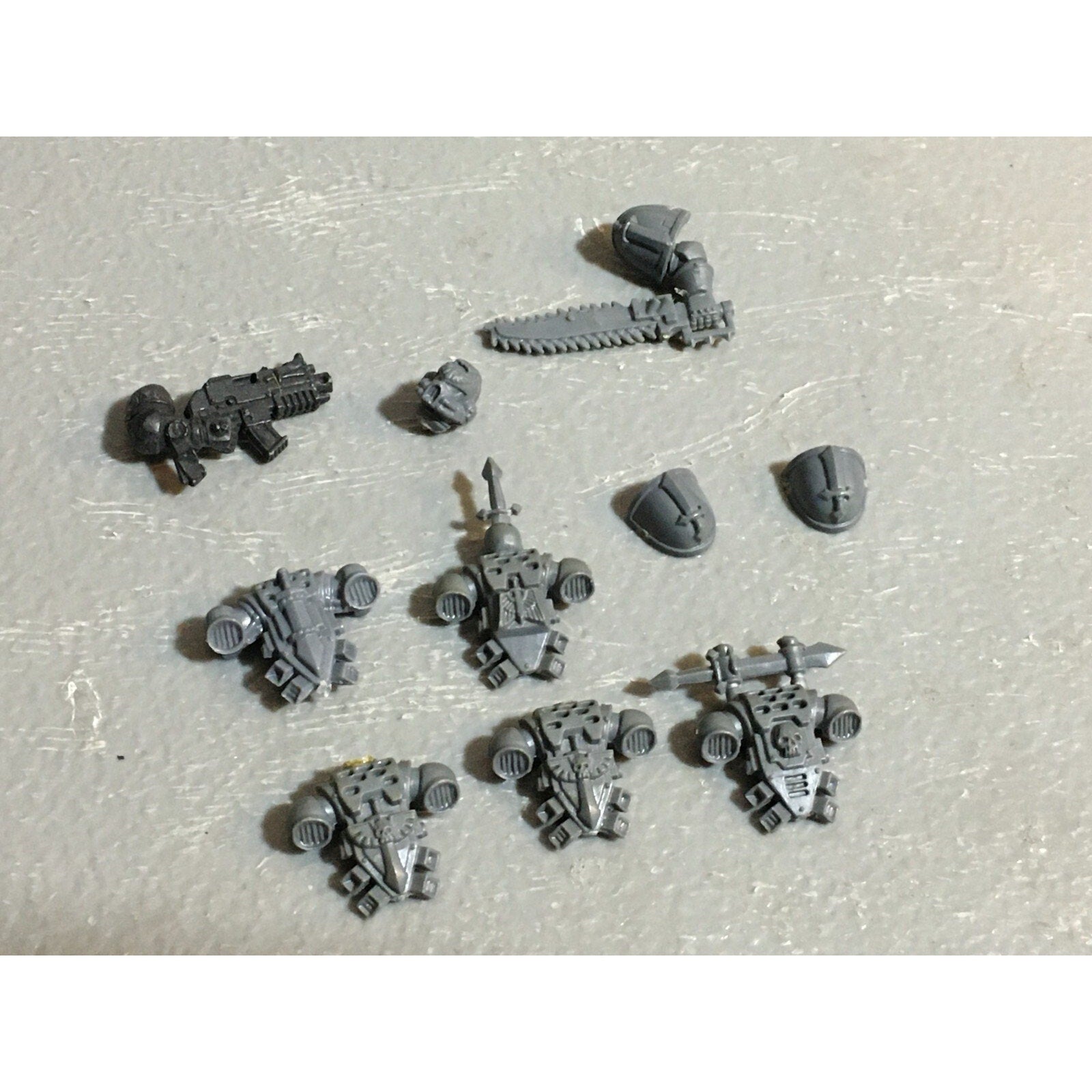 A23148 WARHAMMER 40K SPACE MARINES DARK ANGELS BITS LOT BACKPACKS GAMES WORKSHOP