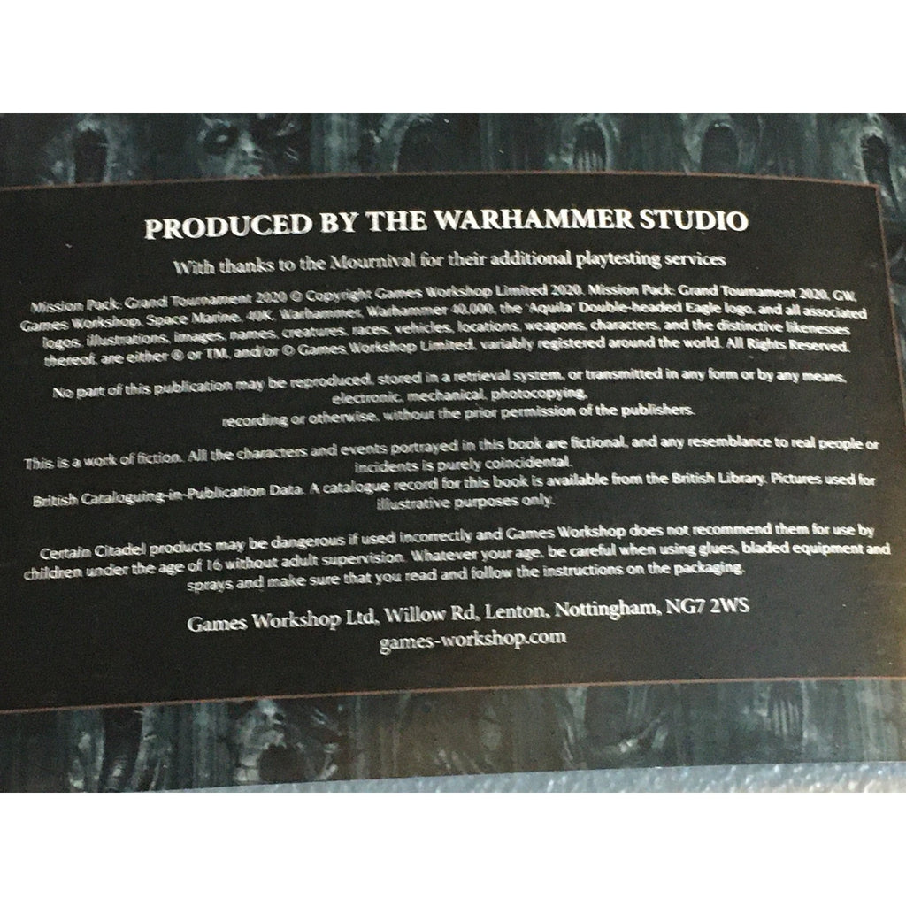 BOOK WARHAMMER 40K BOOKLETS GRAND TOURNAMENT 2020 MUNITORUM FIELD MANUAL NACHMUN