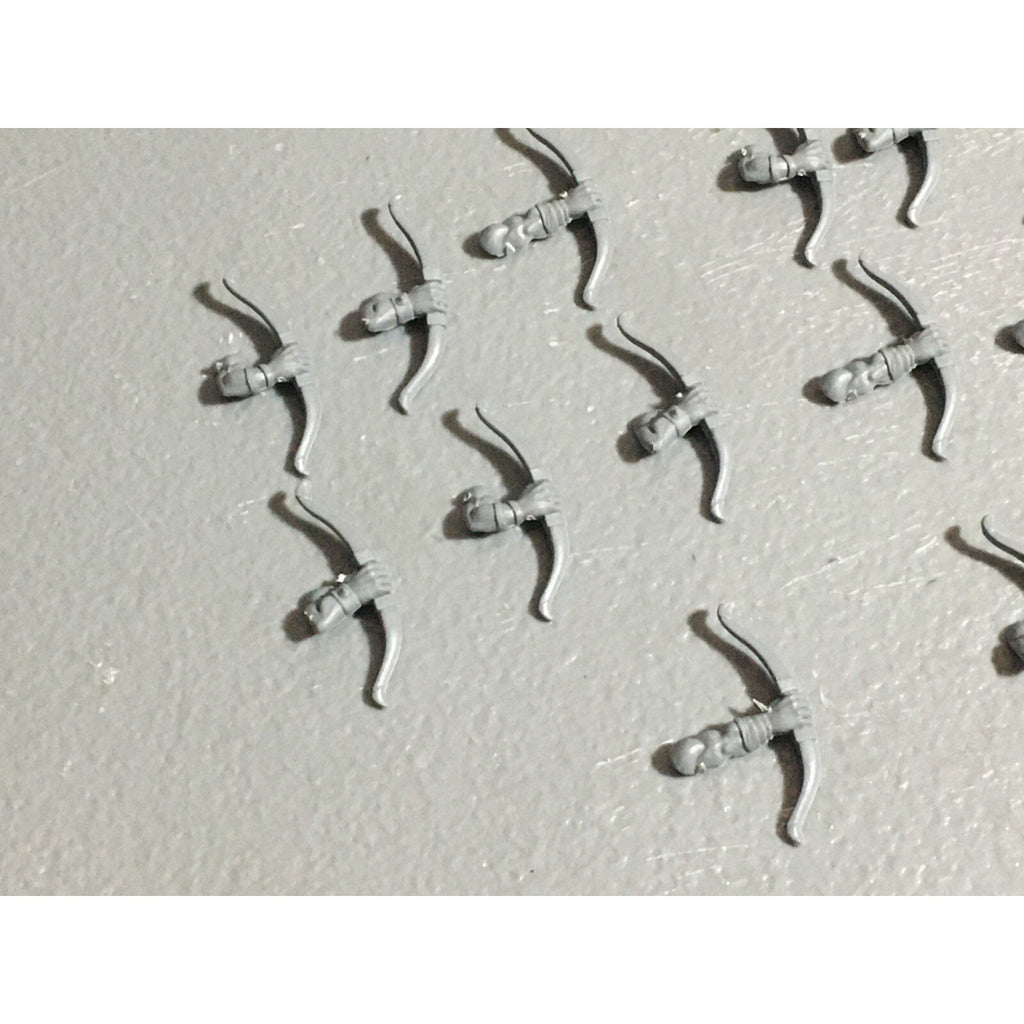 A22634 WARHAMMER FANTASY ORCS & GOBLINS BITS LOT GOBLIN ARCHER BOWS GW OLD WORLD
