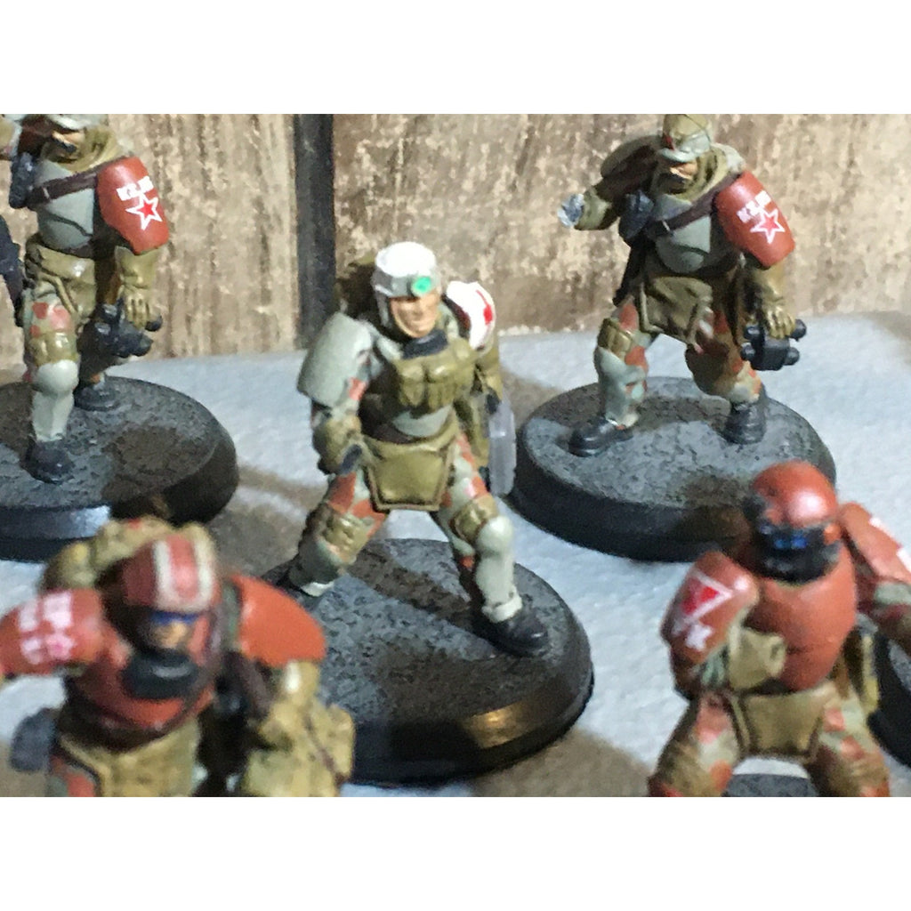 A32056 RACKHAM AT-43 RED BLOK MINIS NO CARD INCOMPLETE LOT 11 PK KOMMANDO SOLDAT