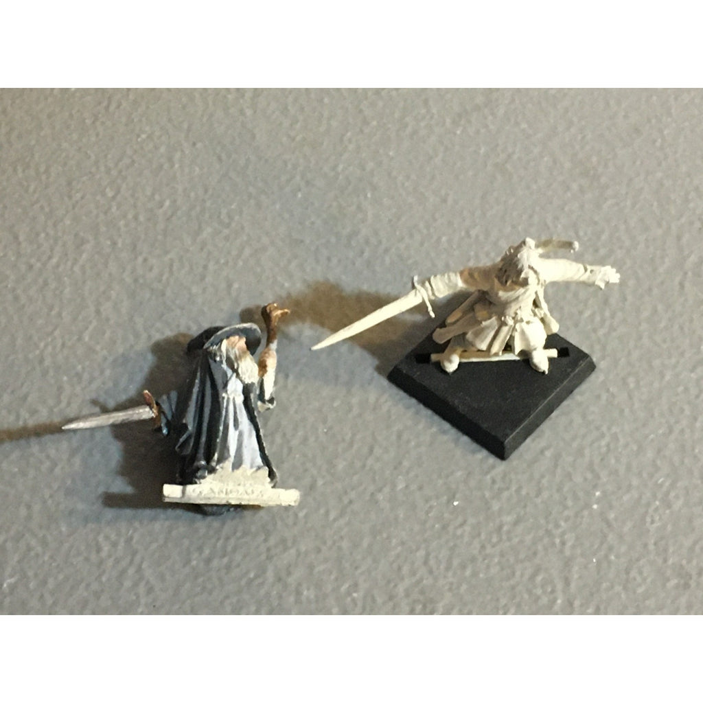 A34015 LOTR LORD OF THE RINGS GAMES WORKSHOP METAL GANDALF & ARAGORN FELLOWSHIP