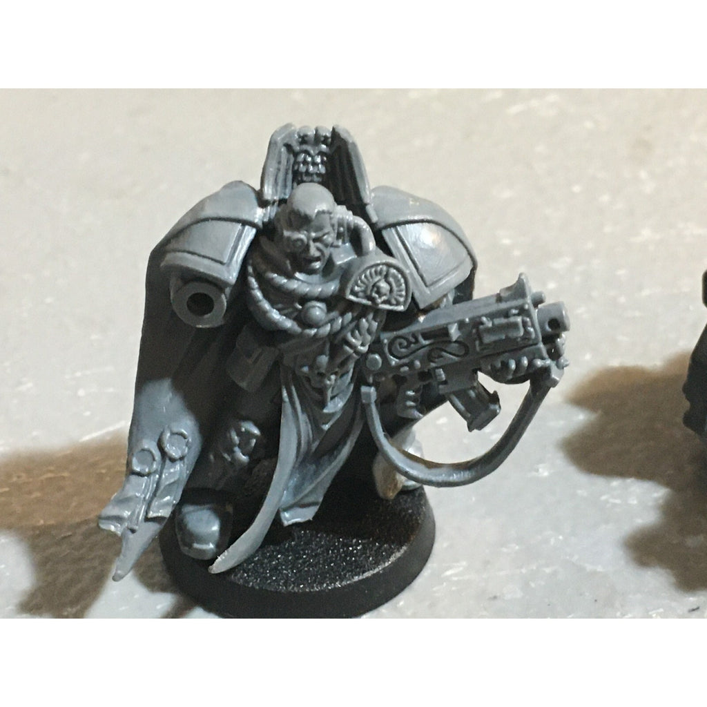 A20145 WARHAMMER 40K SPACE MARINES BLOOD ANGELS METAL BAAL SPONSON + CAPT NO HND