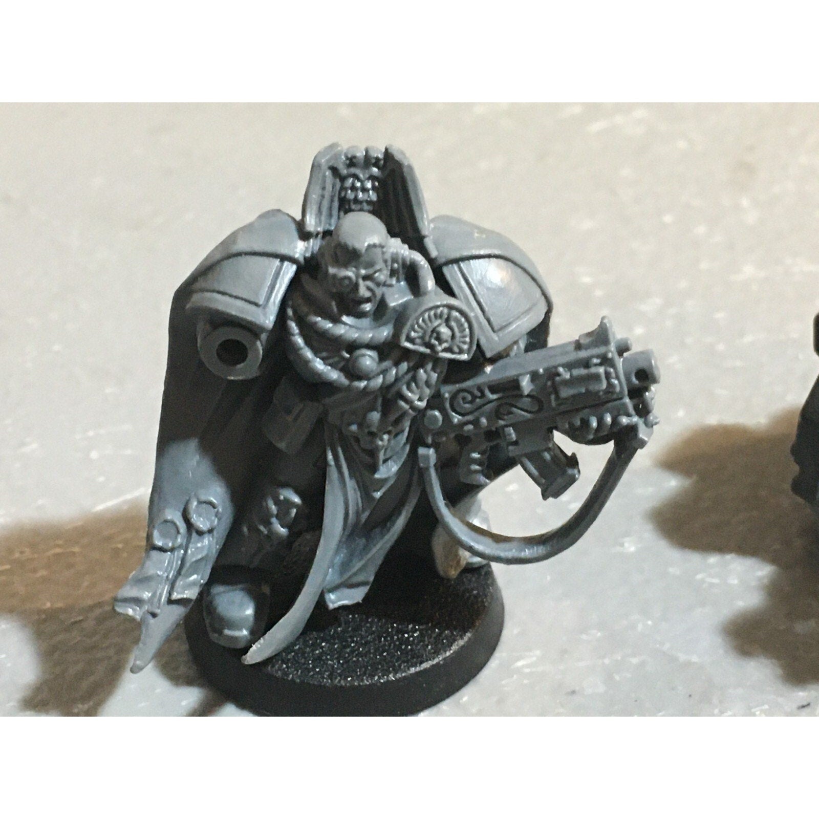 A20145 WARHAMMER 40K SPACE MARINES BLOOD ANGELS METAL BAAL SPONSON + CAPT NO HND
