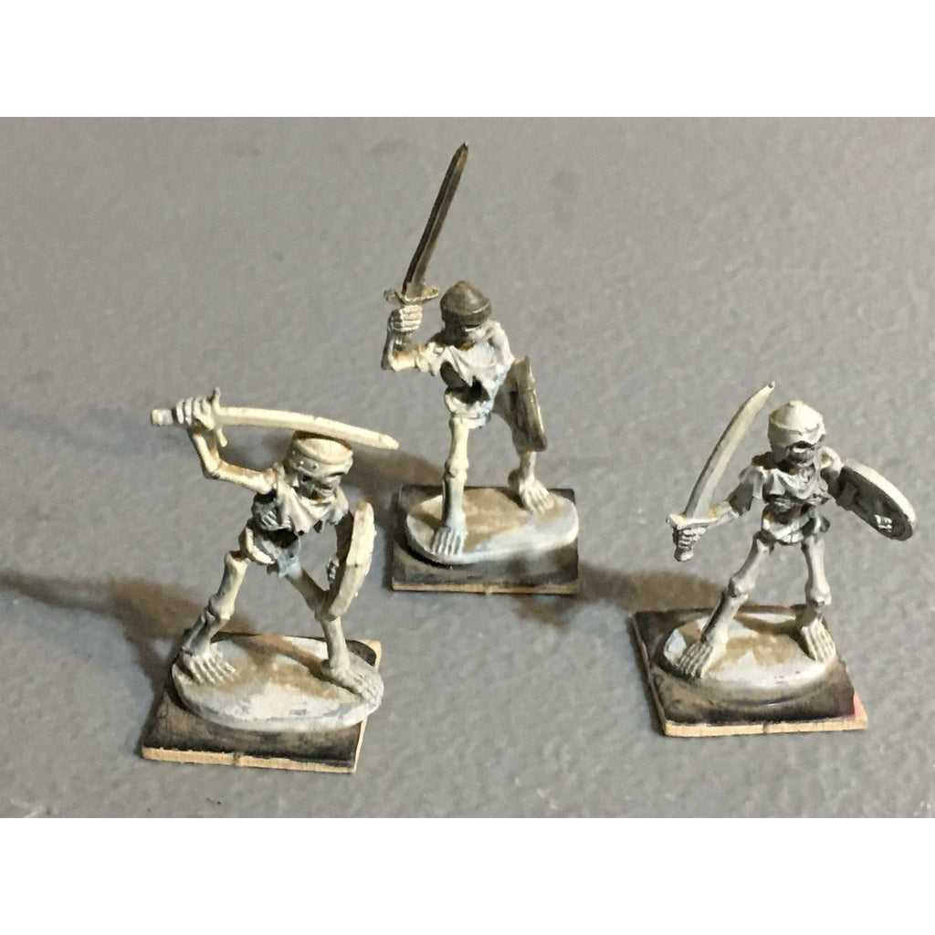 A32377 RAL PARTHA METAL MINIATURES SKELETON WARRIOR 3 PK TABLETOP WAR GAMES