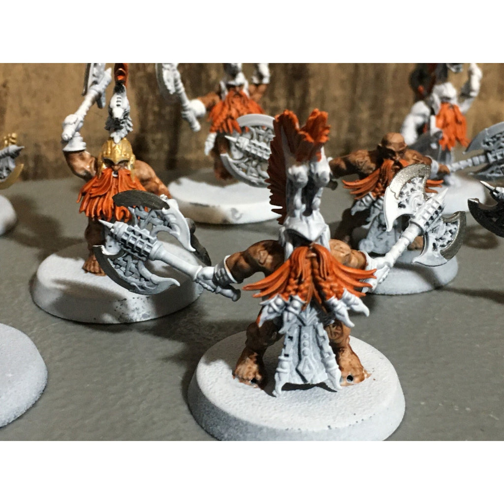A20178 WARHAMMER FANTASY AOS FYRESLAYERS VULKITE BERZERKERS 10 PK PRIMED
