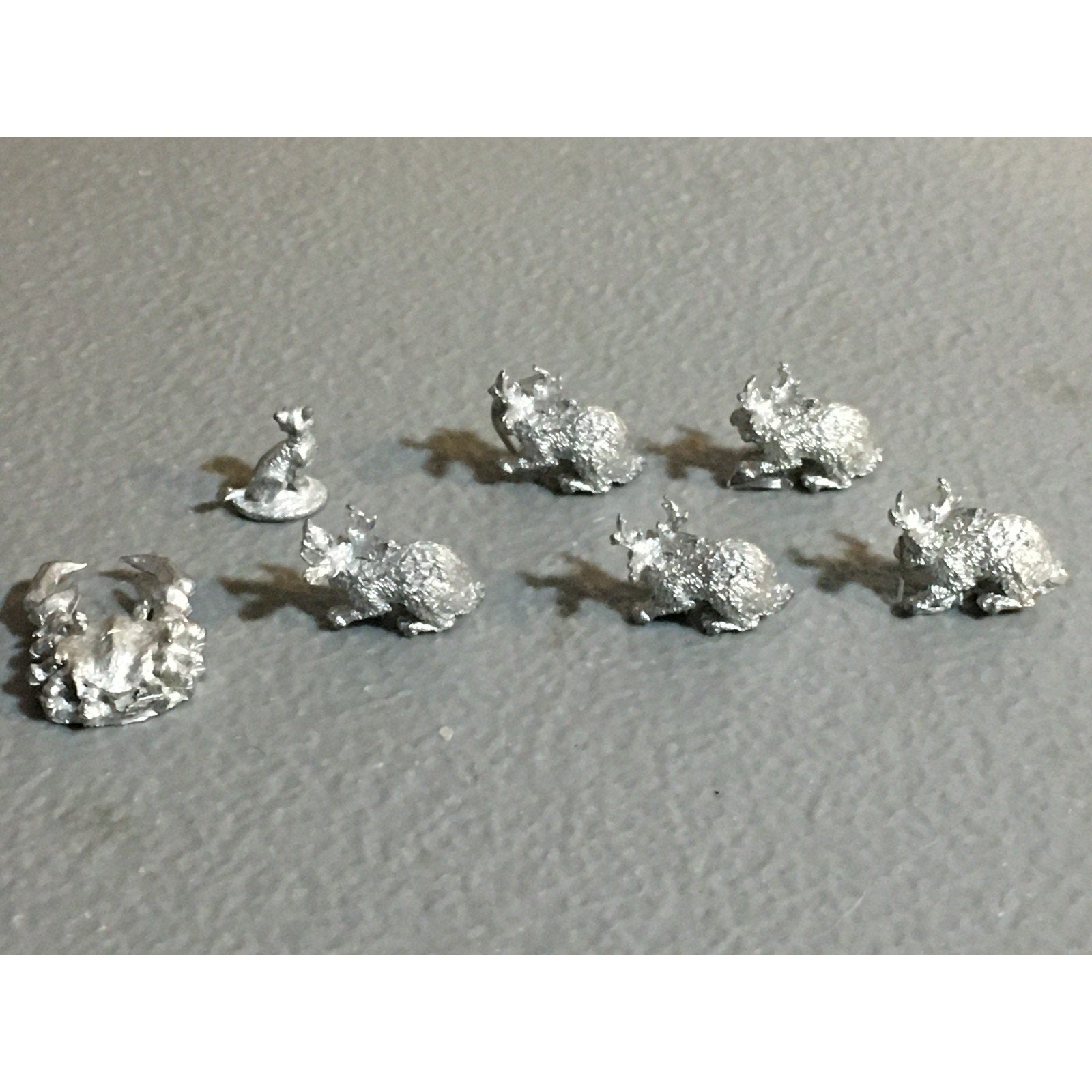 A32523 UNKNOWN METAL MINIATURES FAMILIAR? JACKALOPE CAT CRAB