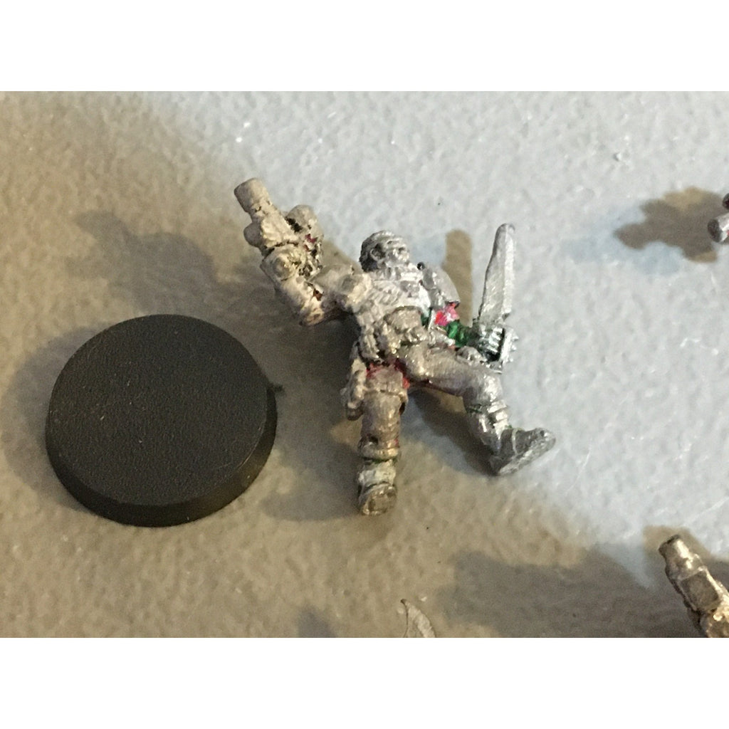 A33826 WARHAMMER 40K SPACE MARINES METAL SCOUT 4 PK 1 ARM CLIPPED GW