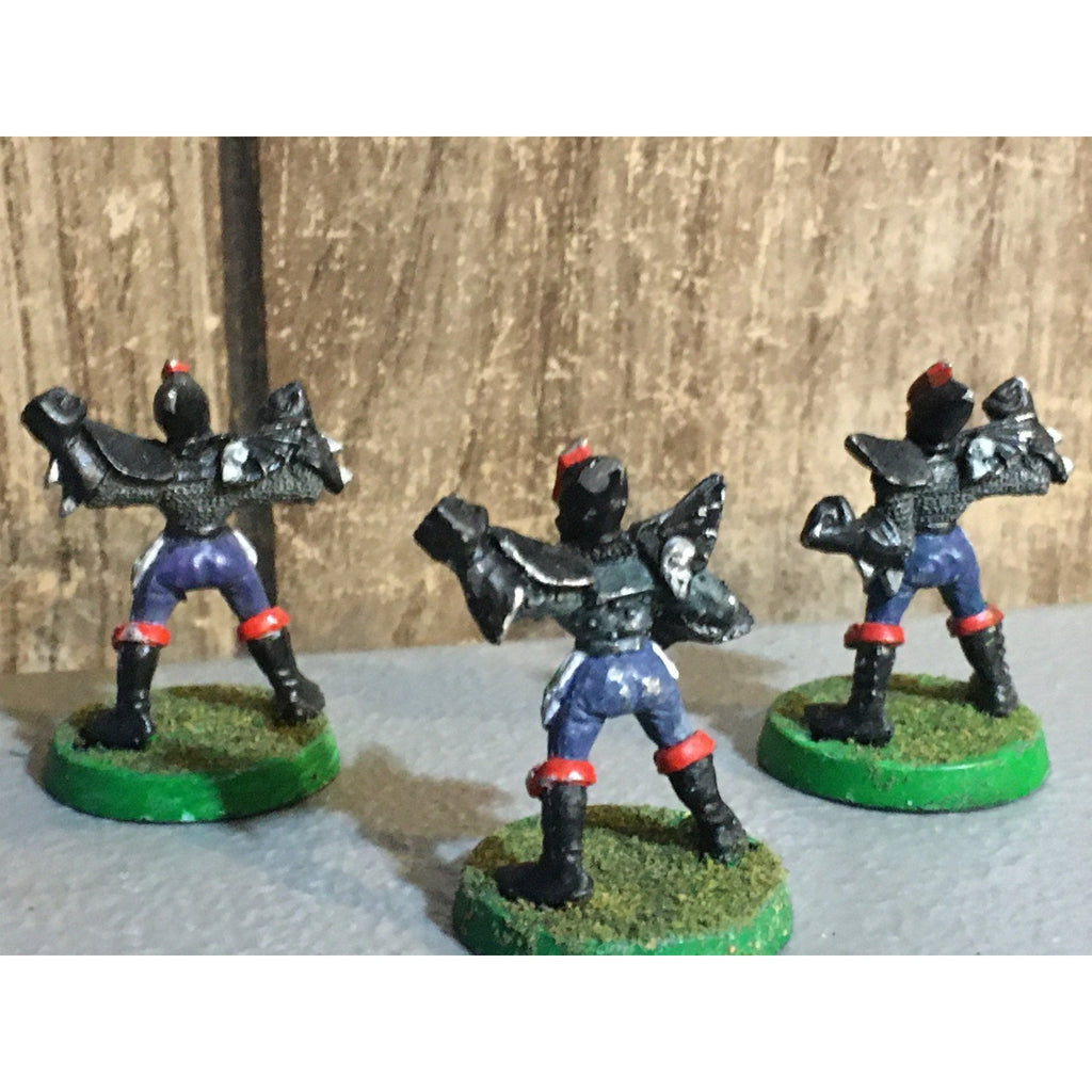 A30119 WARHAMMER BLOOD BOWL METAL DARK ELVES TEAM LINEMEN 3 PK PAINT BASE OOP GW