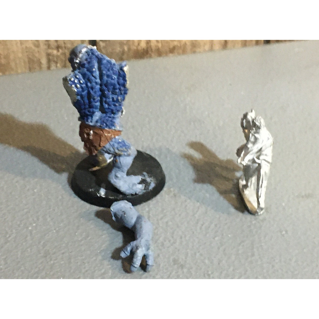 A34031 LOTR LORD OF THE RINGS GAMES WORKSHOP METAL CAVE TROLL & HOBBIT PONY INC