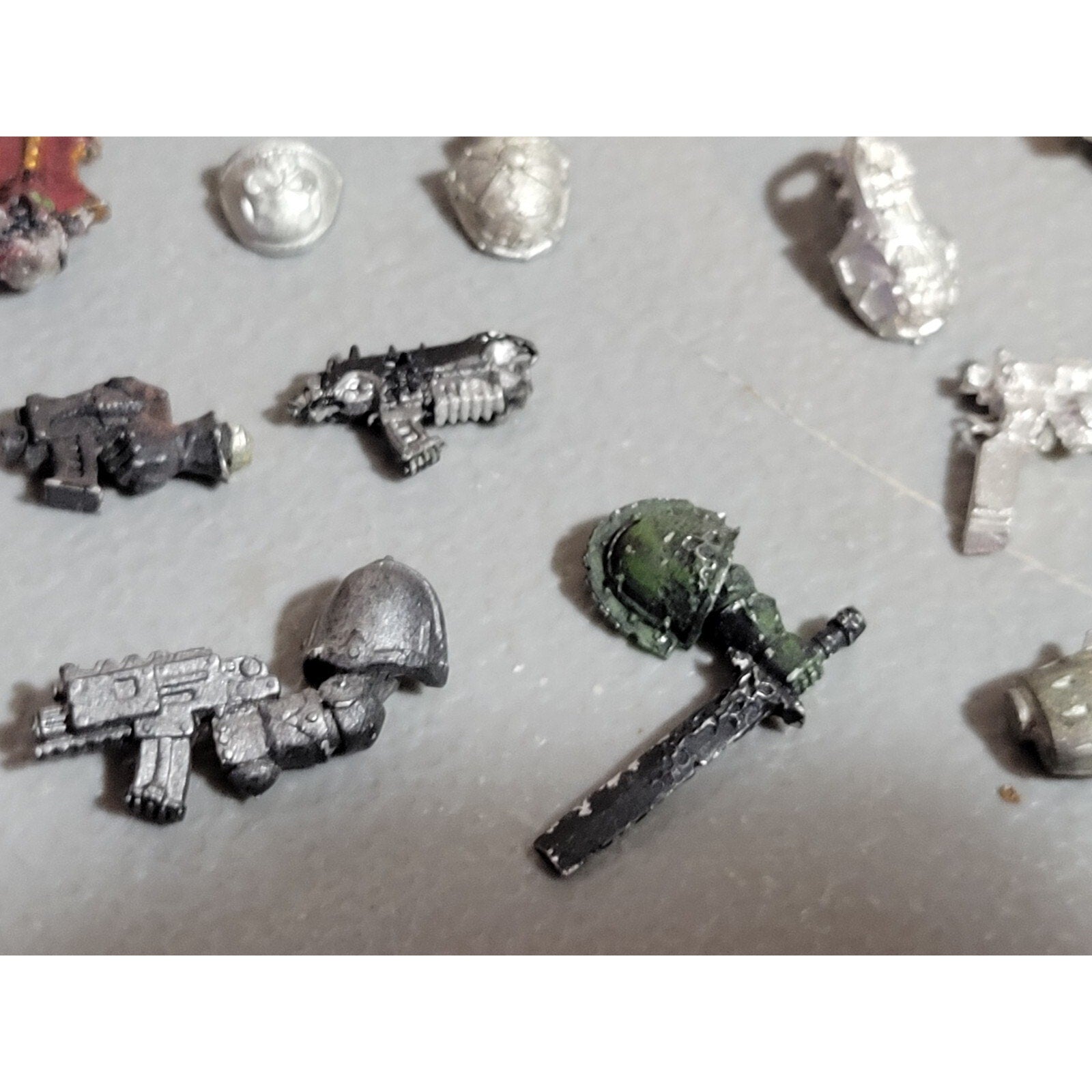 A19077 WARHAMMER 40K CHAOS SPACE MARINES ALL METAL BITS LOT