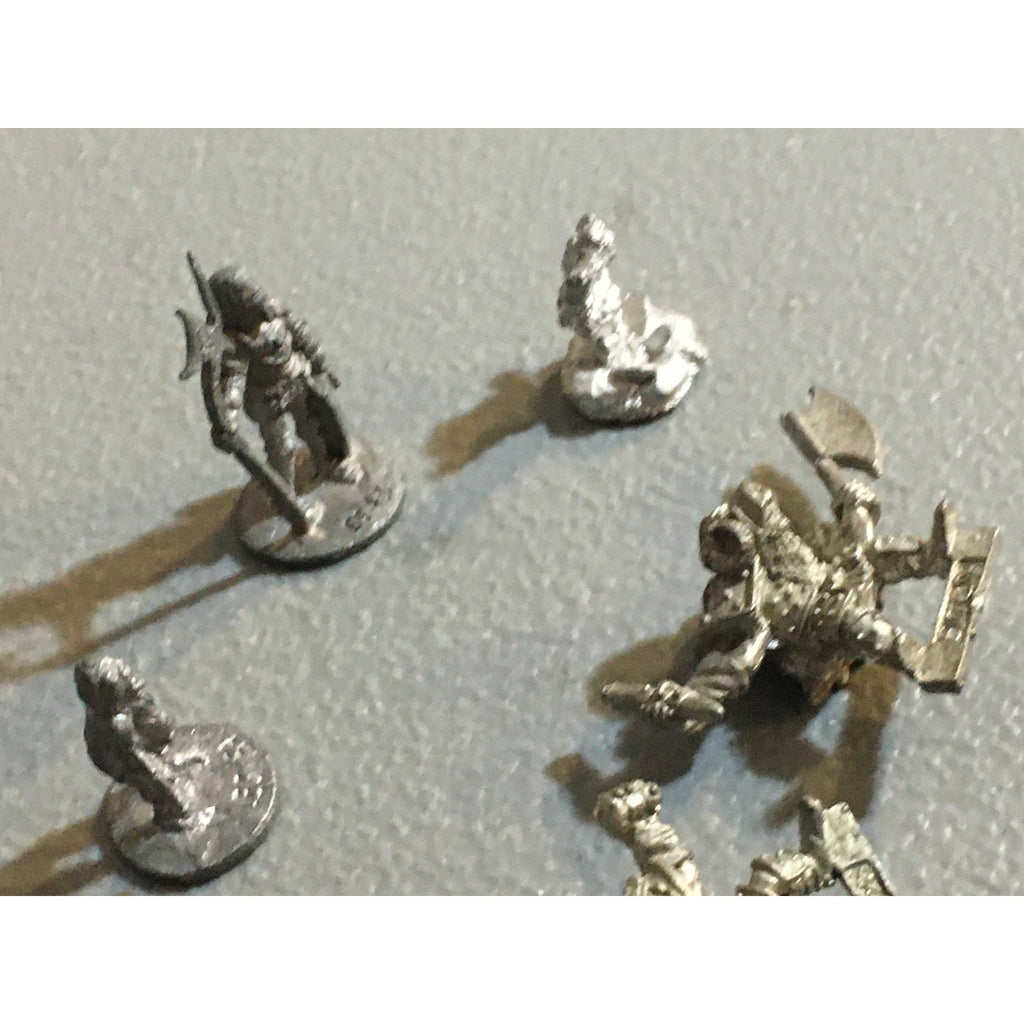 A34032 UNKNOWN METAL MINIATURES FANTASY MIXED LOT CREATURE HUMAN WARRIOR