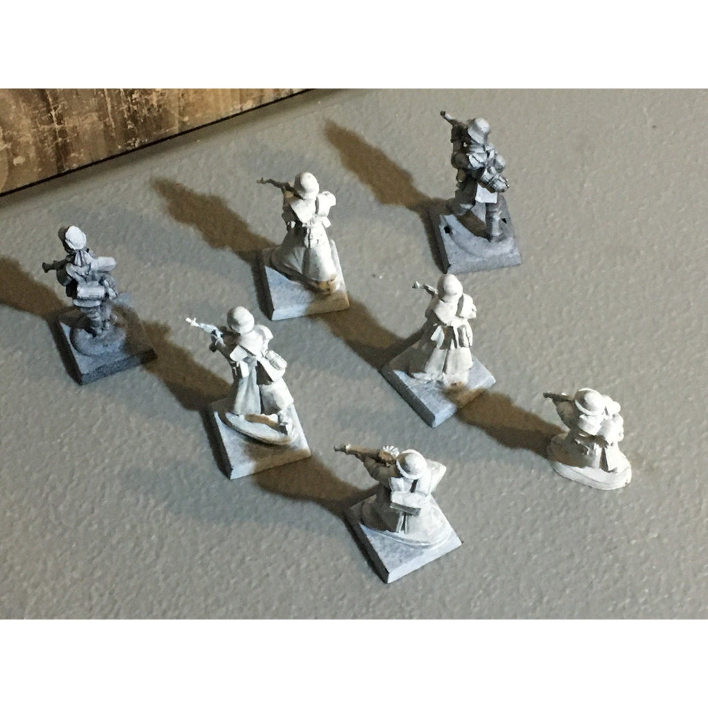 A30868 UNKNOWN METAL MINIATURES SOLDIERS INFANTRY WWII? WWI? TABLE TOP WAR GAMES
