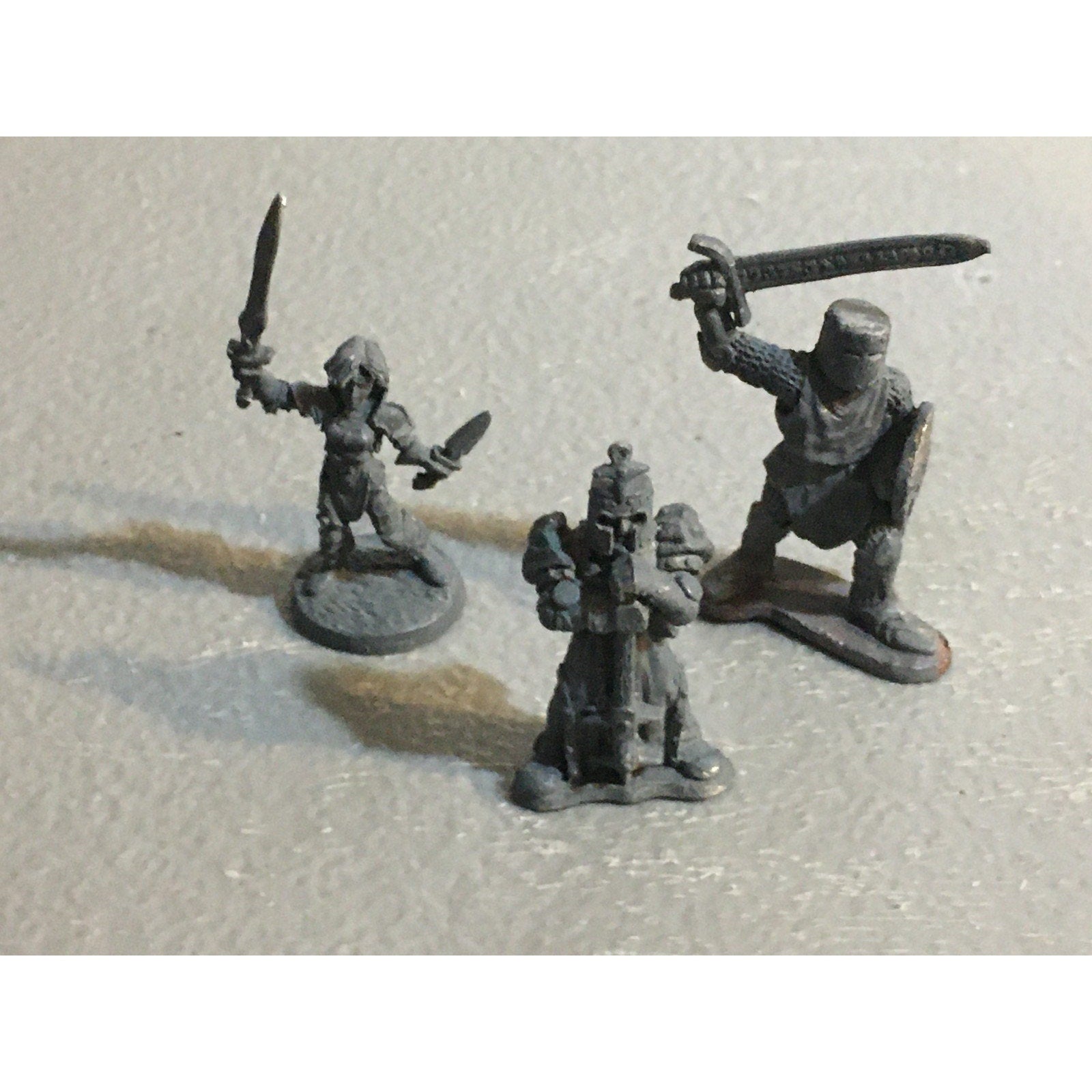A32611 RAL PARTHA MINIATURES METAL 3 PK PALADIN KNIGHT FIGHTER D&D