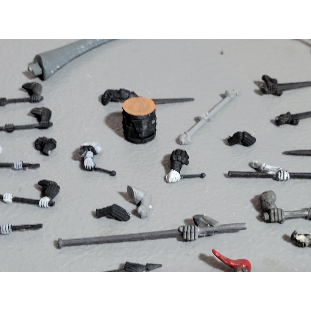 A18901 WARHAMMER FANTASY BITS LOT EMPIRE UNDEAD ARMS SPEARS SWORDS