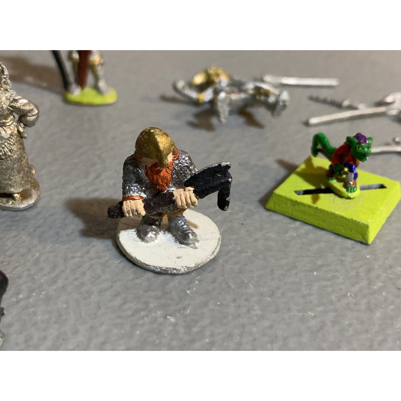 A29183 RAL PARTHA WARRIORS LOT WIZARD DWARF FEMALE KNIGHT METAL MINIATURES