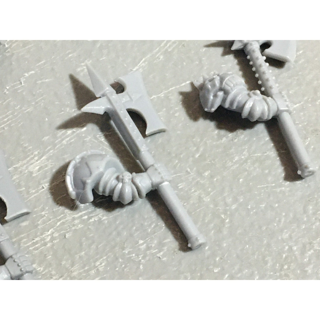 A22251 WARHAMMER FANTASY CHAOS MORTALS BITS LOT WARRIORS KNIGHTS WEAPONS GW OOP