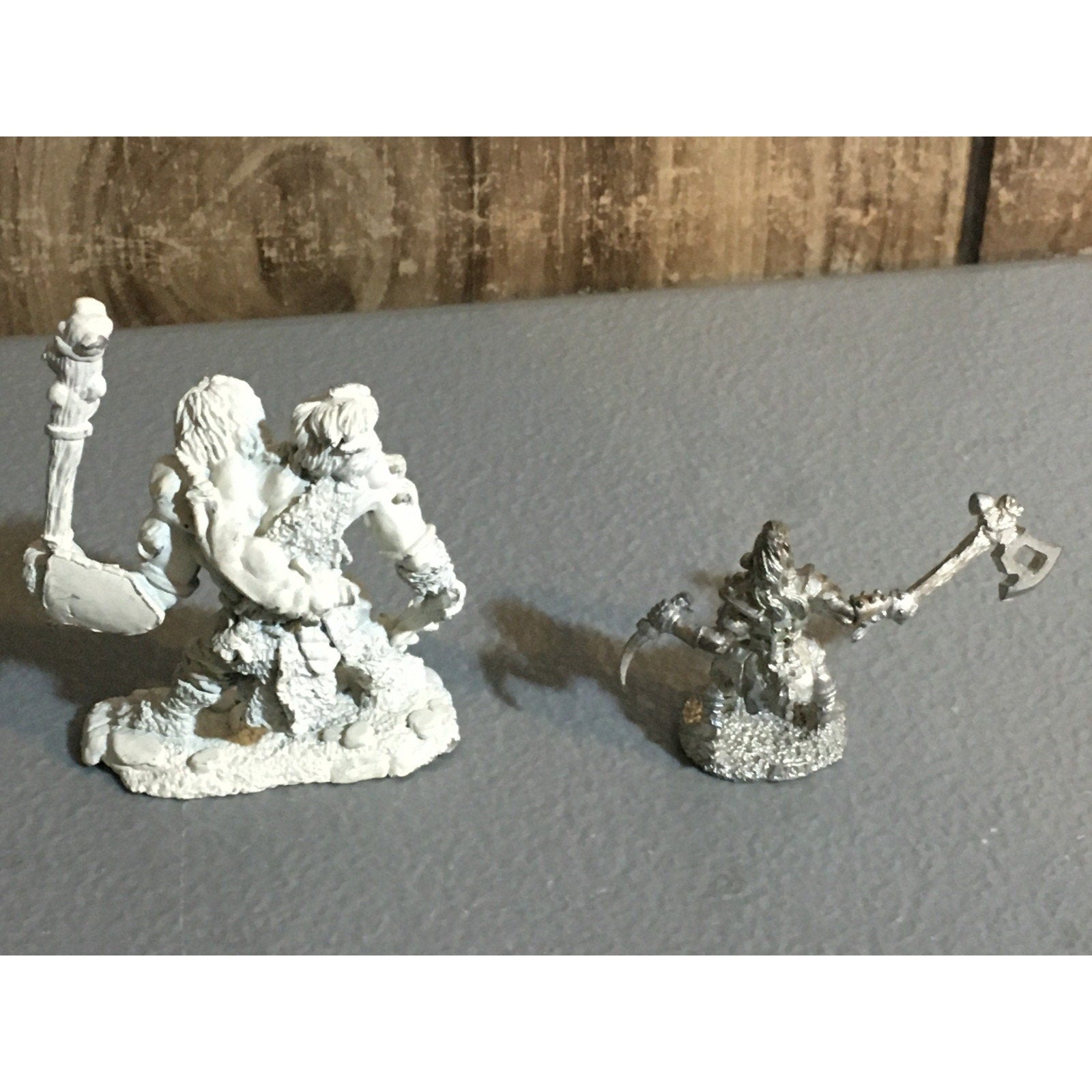 A33995 REAPER MINIATURES METAL ETTIN & KANG HALF ORC BARBARIAN D&D TABLETOP