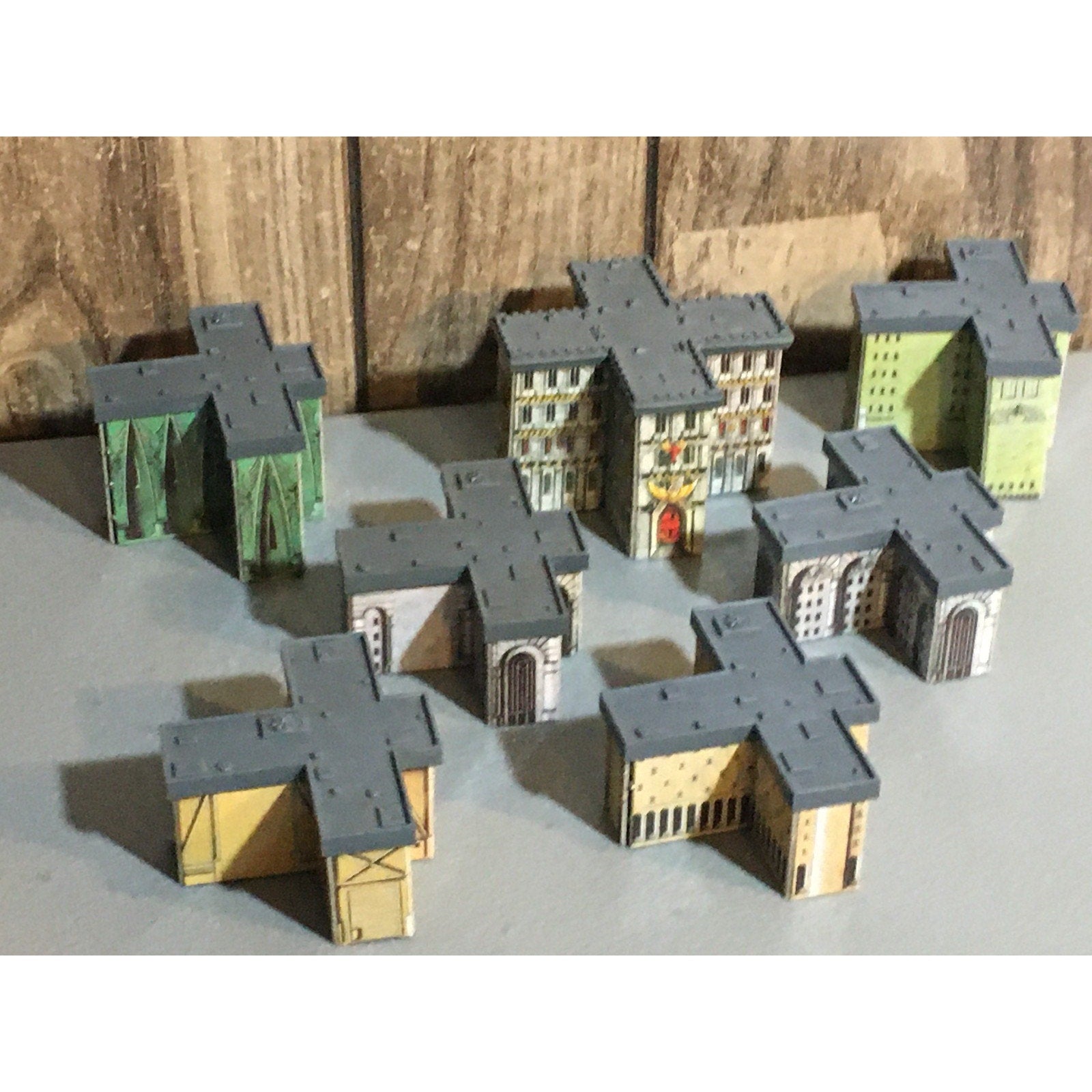 A31676 WARHAMMER EPIC 40K TERRAIN BUILDINGS PLASTIC & CARDSTOCK 7 PK