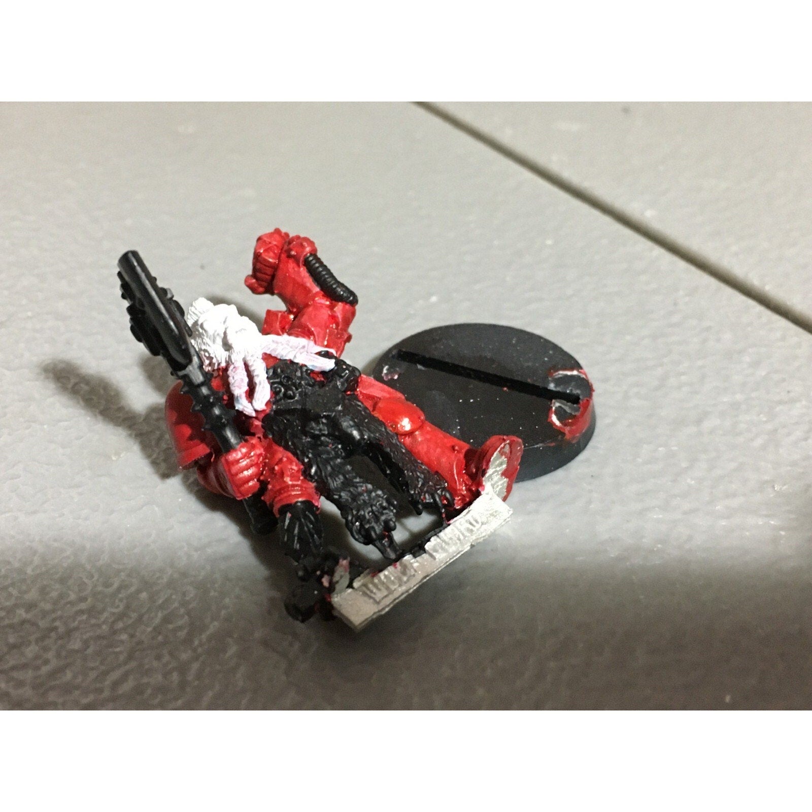 A19731 WARHAMMER 40K SPACE MARINES WOLVES WOLF GUARD METAL W BIONIC LEG
